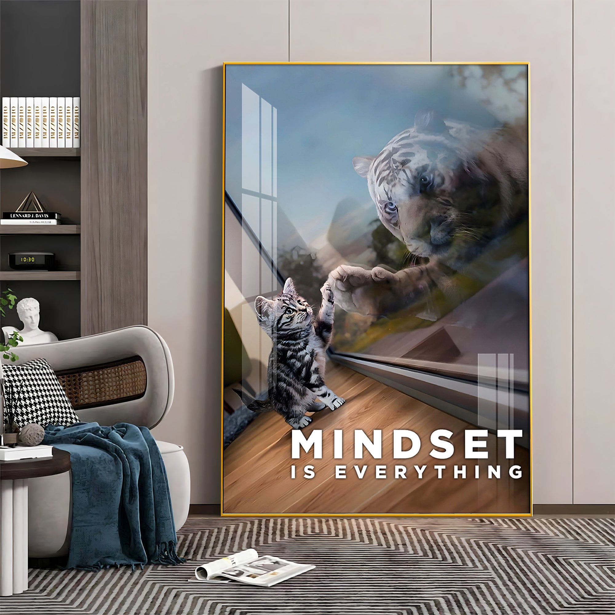 Prospective Matter Mindset Glass Finish Vertical Wall Art