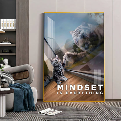 Prospective Matter Mindset Glass Finish Vertical Wall Art