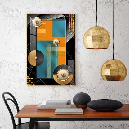 Artistic Abode Glass Finish Vertical Wall Art