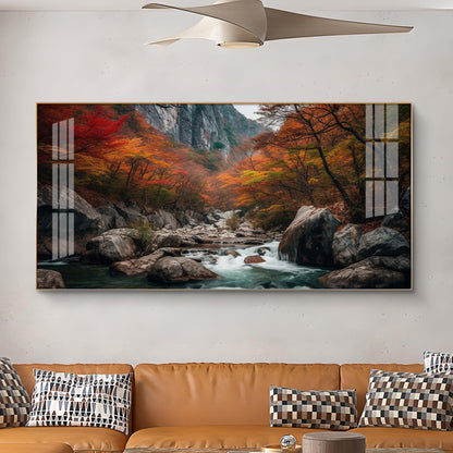 Valley of Colors Glass Finish Horizontal Wall Art