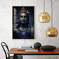 Har Har Mahadev Glass Finish Vertical Wall Art