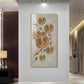 Modern Art Frame Glass Finish Vertical Wall Art