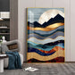 Mountain Peaks Glass Finish Veritcal Wall Art