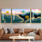 Nature's Harmony Glass Finish Wall Art (Set Of 3)