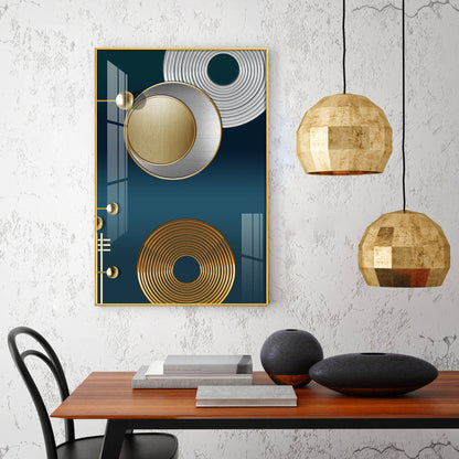 Modern Muse Glass Finish Vertical Wall Art