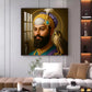Waheguru Ji Glass Finish Square Wall Art
