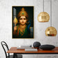Colorful Kartikey Glass Finish Vertical Wall Art