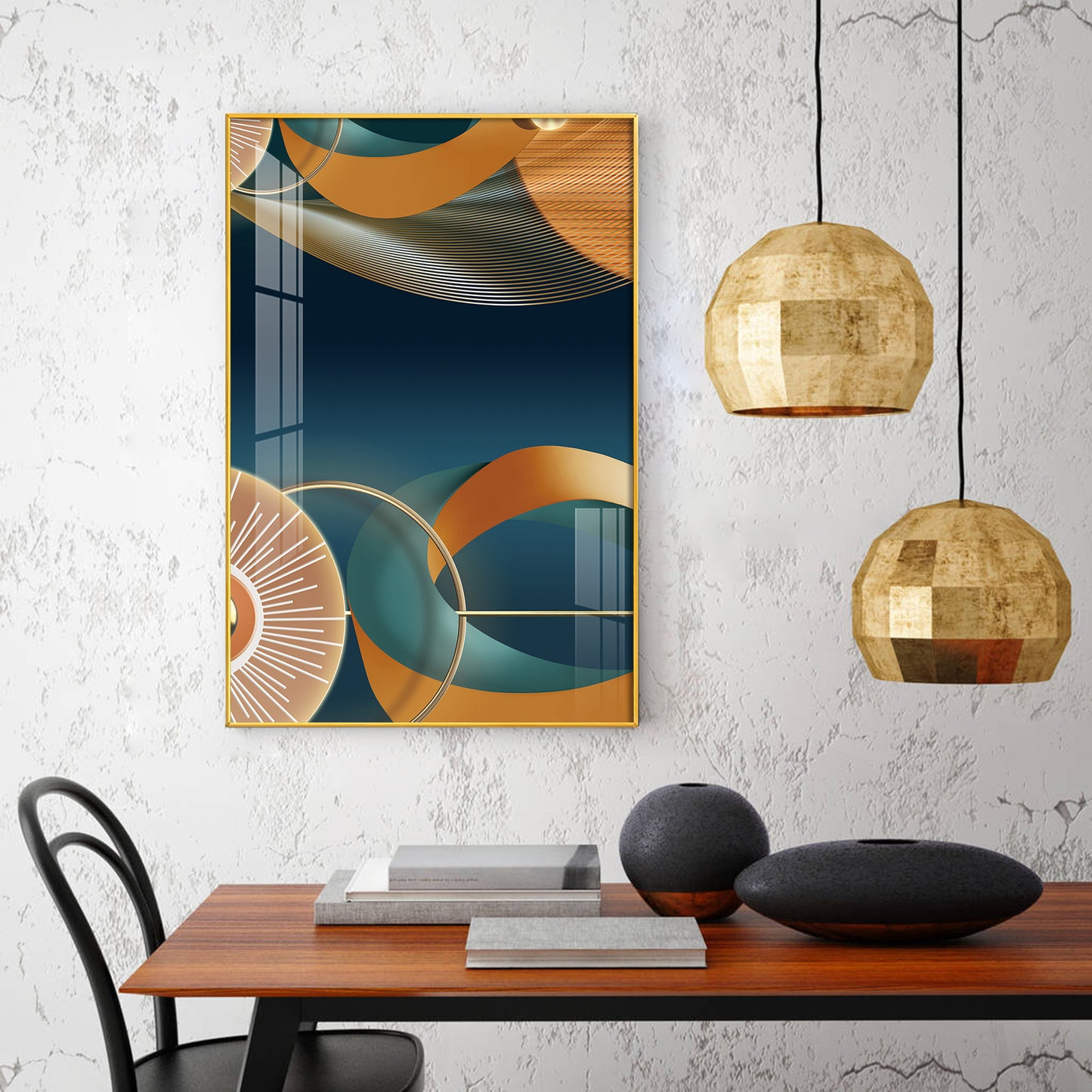 Vivid Impressions Glass Finish Vertical Wall Art