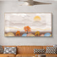 Tree With Mountains Glass Finish Horizontal Wall Art
