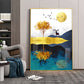 Urban Antler Artistry Glass Finish Vertical Wall Art
