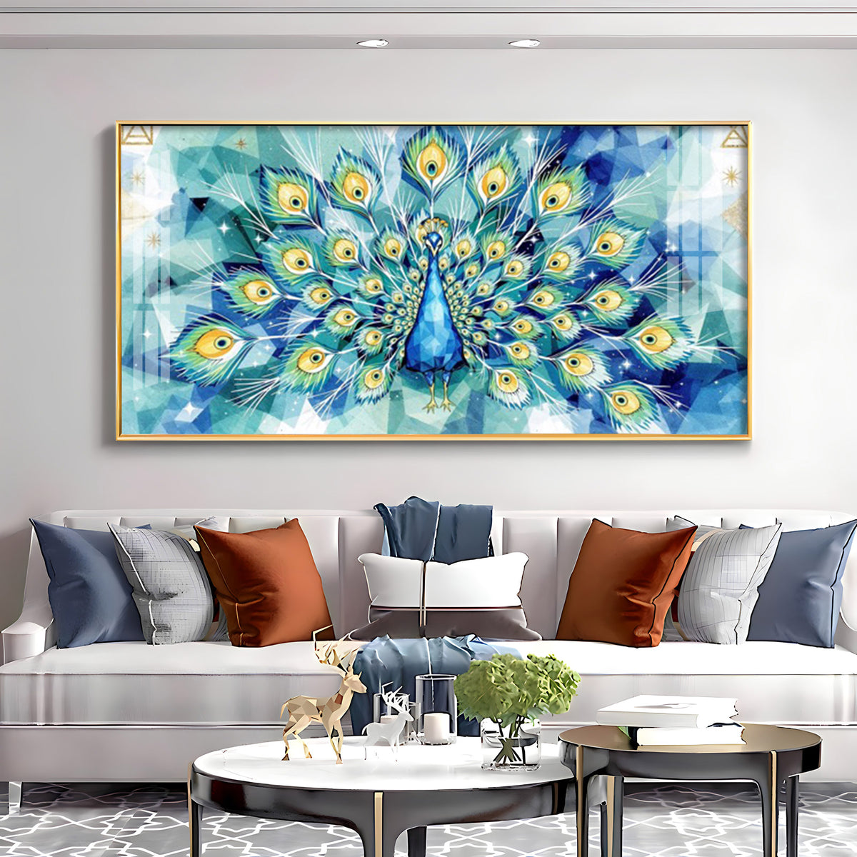 Train Rattling Glass Finish Horizontal Wall Art
