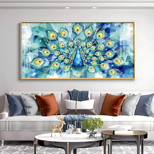 Train Rattling Glass Finish Horizontal Wall Art