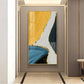 Luminous Depths Glass Finish Vertical Wall Art