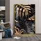 LuxeLeaf Glass Finish Vertical Wall Art