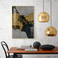Enigmatic Fishes Glass Finish Vertical Wall Art