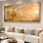 Gudiance Of Light Buddha Glass Finish Horizontal Wall Art