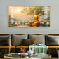 Buddha In Vibrance Light Glass Finish Horizontal Wall Art