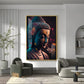 Buddha Serenity Sculpture Glass Finish Vertical Wall Art