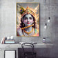 Shri Krishna Ji With Flute Glass Finish Vertical Wall Art