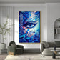 Floral Vision Glass Finish Vertical Wall Art