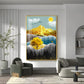 Nature's Embrace Glass Finish Vertical Wall Art