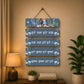 Hare Ram Hare Krishna Mantra Wooden Wall Hanging