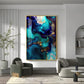 Oceanic Dreams Glass Finish Vertical Wall Art