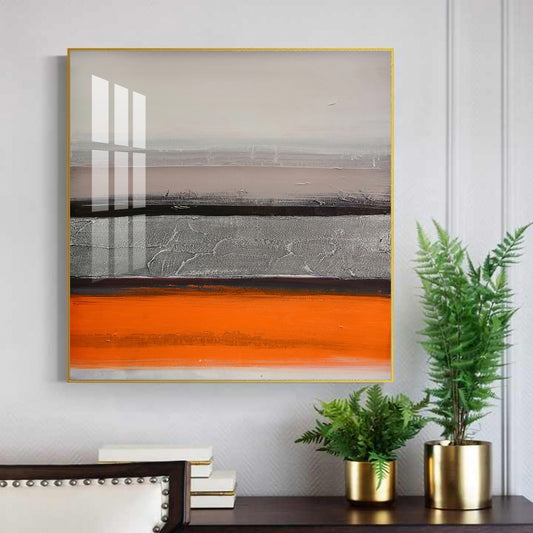 Citrus Cascade Glass Finish Square Wall Art