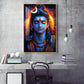 Prabhu Mahadev Ji Glass Finish Vertical Wall Art