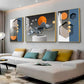 Artistic Aura Glass Finish Wall Art (Set Of 3)