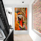 Shirdi Sai Baba Glass Finish Vertical Wall Art