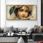 Shri Krishna Glass Finish Horizontal Wall Art