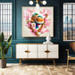 Avian Harmony Glass Finish Square Wall Art