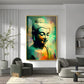 Buddha Harmony in Color Glass Finish Vertical Wall Art