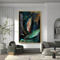 Whimsical Wings Glass Finish Vertical Wall Art