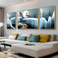 Snowy Haven Glass Finish Wall Art (Set Of 3)