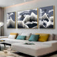 Alpine Dreamscape Glass Finish Wall Art (Set Of 3)