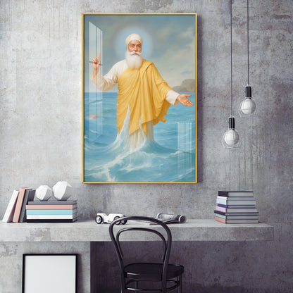 Hands of Harmony Glass Finish Vertical Wall Art
