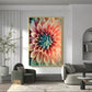 Floral Dreamscape Glass Finish Vertical Wall Art