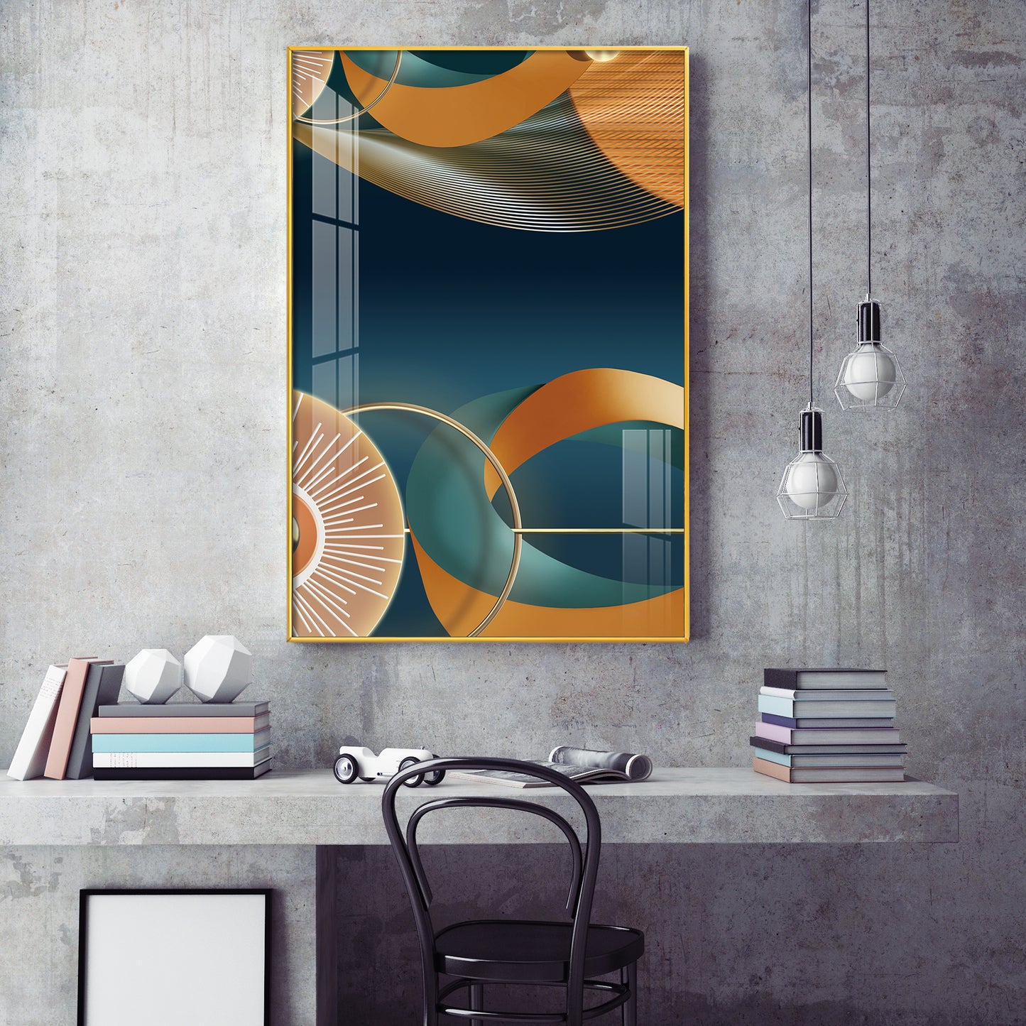 Vivid Impressions Glass Finish Vertical Wall Art