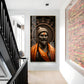 Chhatrapati Shivaji Maharaj Ji Glass Finish Vertical Wall Art