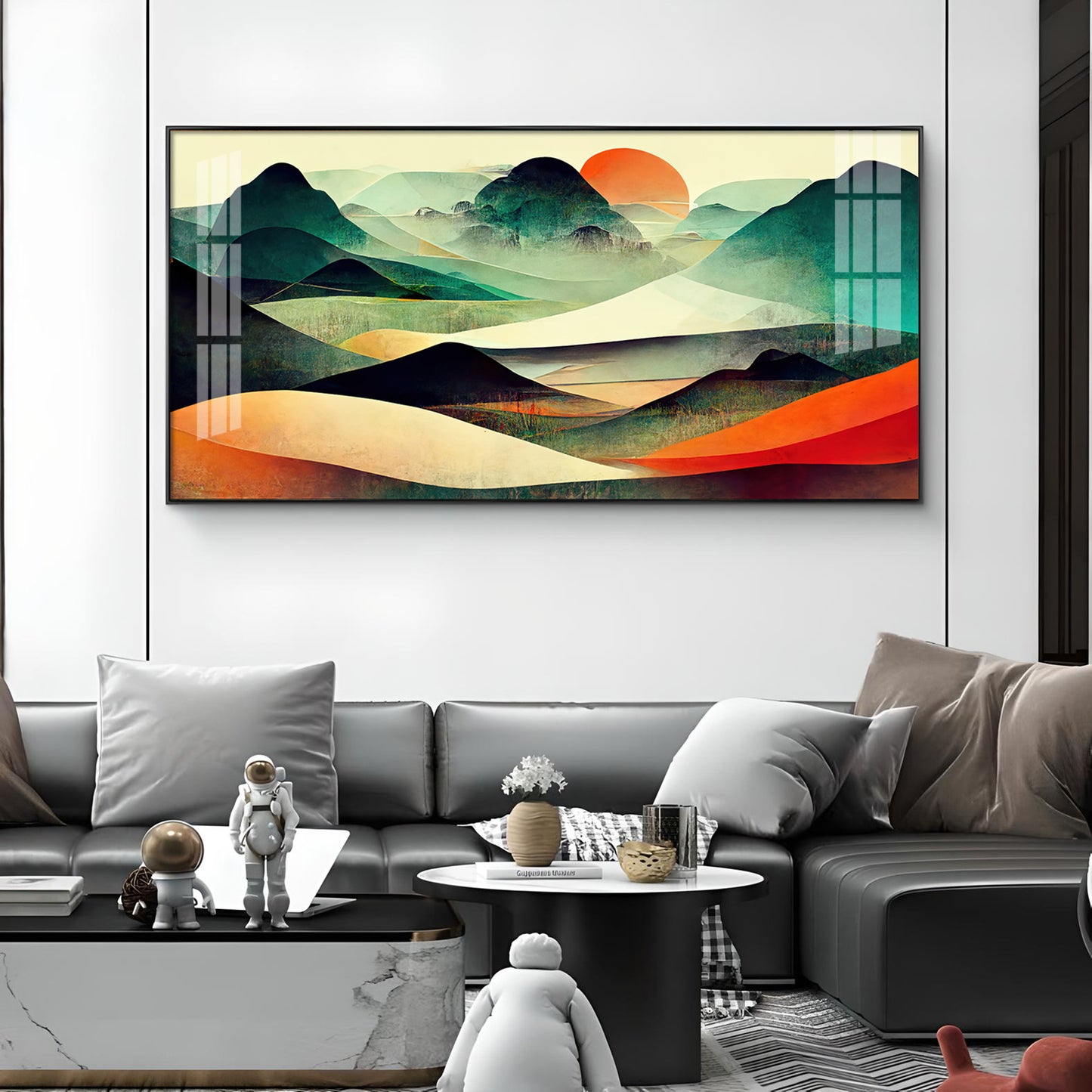 Dunes And Sunlit Glass Finish Horizontal Wall Art