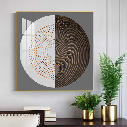 Sphere of Innovation Glass Finish Square Wall Art