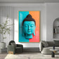 Buddha Calm Essence Glass Finish Vertical Wall Art