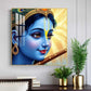 Shri Krishna Govind Glass Finish Square Wall Art