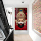 Shyam Baba Glass Finish Vertical Wall Art