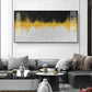 Abstract Marble Golden Black Glass Finish Horizontal Wall Art
