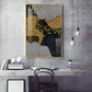 Enigmatic Fishes Glass Finish Vertical Wall Art
