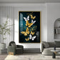 Butterfly Wings Glass Finish Vertical Wall Art