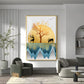 Mountain Whispers Glass Finish Vertical Wall Art